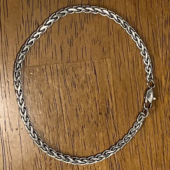 9 in. Elegant Stainless Steel Women's Anklet - Picture 1 of 6